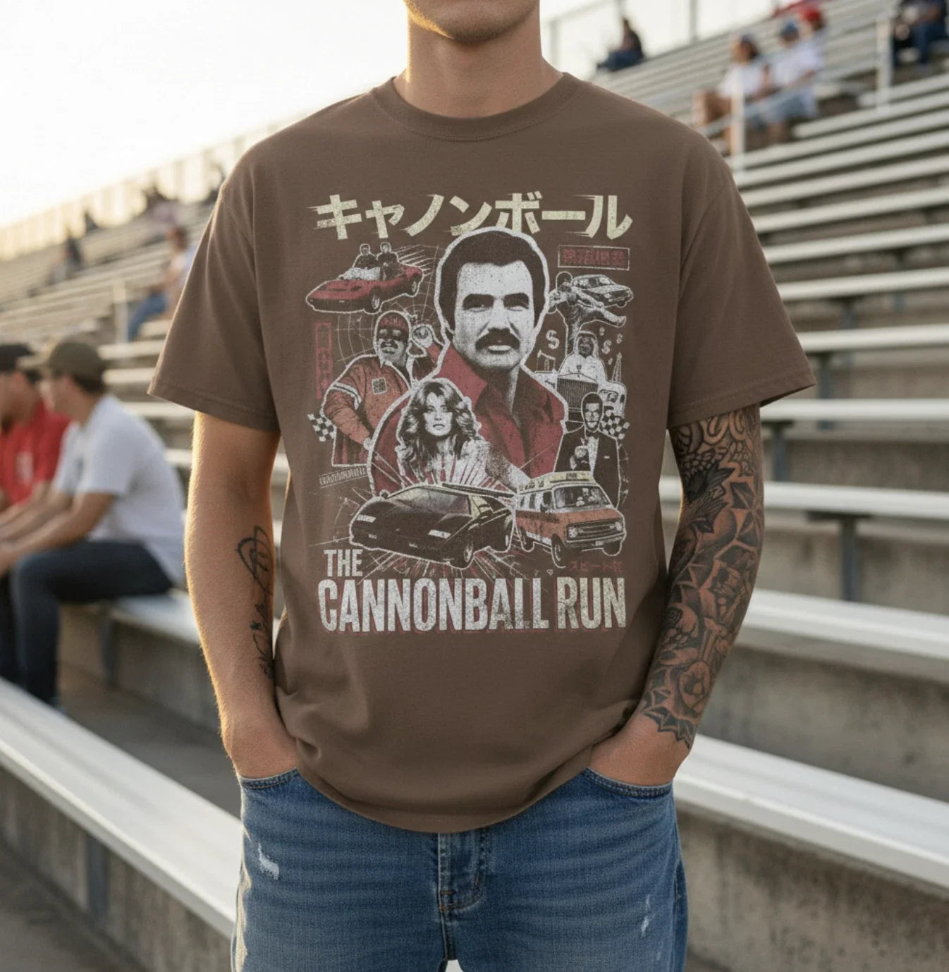 Cannonball Run Shirt Burt Reynolds Japanese Movie Poster 80s Lamborghini Unisex T-shirt, Sweatshirt, Hoodie, Long Sleeve Tee - T-Shirt, Sweatshirt, Hoodie