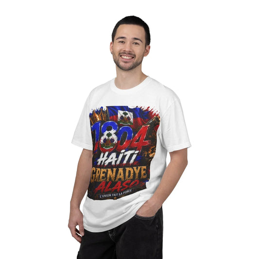 1804 Haiti Grenadye Alaso T-shirt | Haitian Flag Soccer Design Unisex T-shirt, Sweatshirt, Hoodie, Long Sleeve Tee - T-Shirt, Sweatshirt, Hoodie