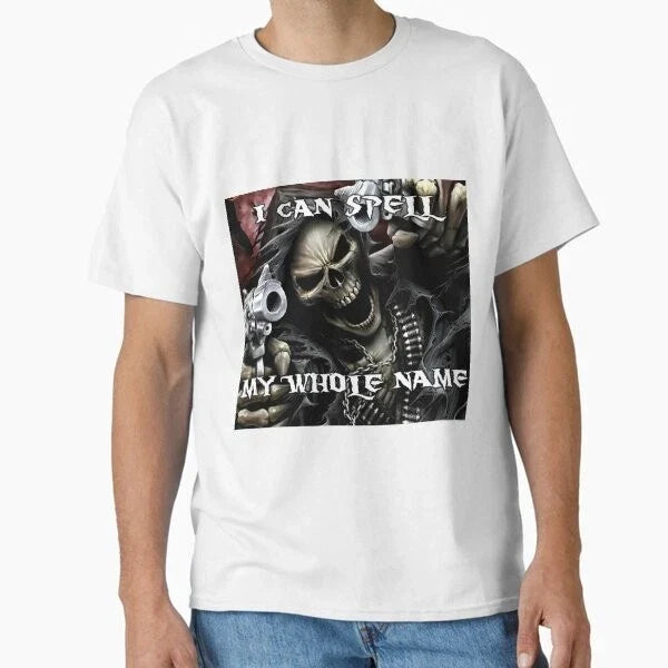 skeleton name meme Classic T-Shirt Made in USA/AUS T-Shirt S-2XL Unisex T-shirt, Sweatshirt, Hoodie, Long Sleeve Tee - T-Shirt, Sweatshirt, Hoodie