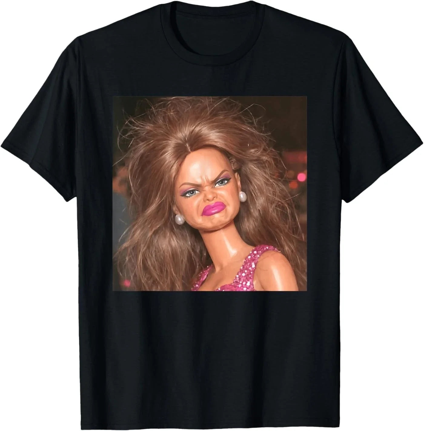 Funny Creepy Doll Face Meme Expression Hilarious Sarcastic T-Shirt Unisex T-shirt, Sweatshirt, Hoodie, Long Sleeve Tee - T-Shirt, Sweatshirt, Hoodie
