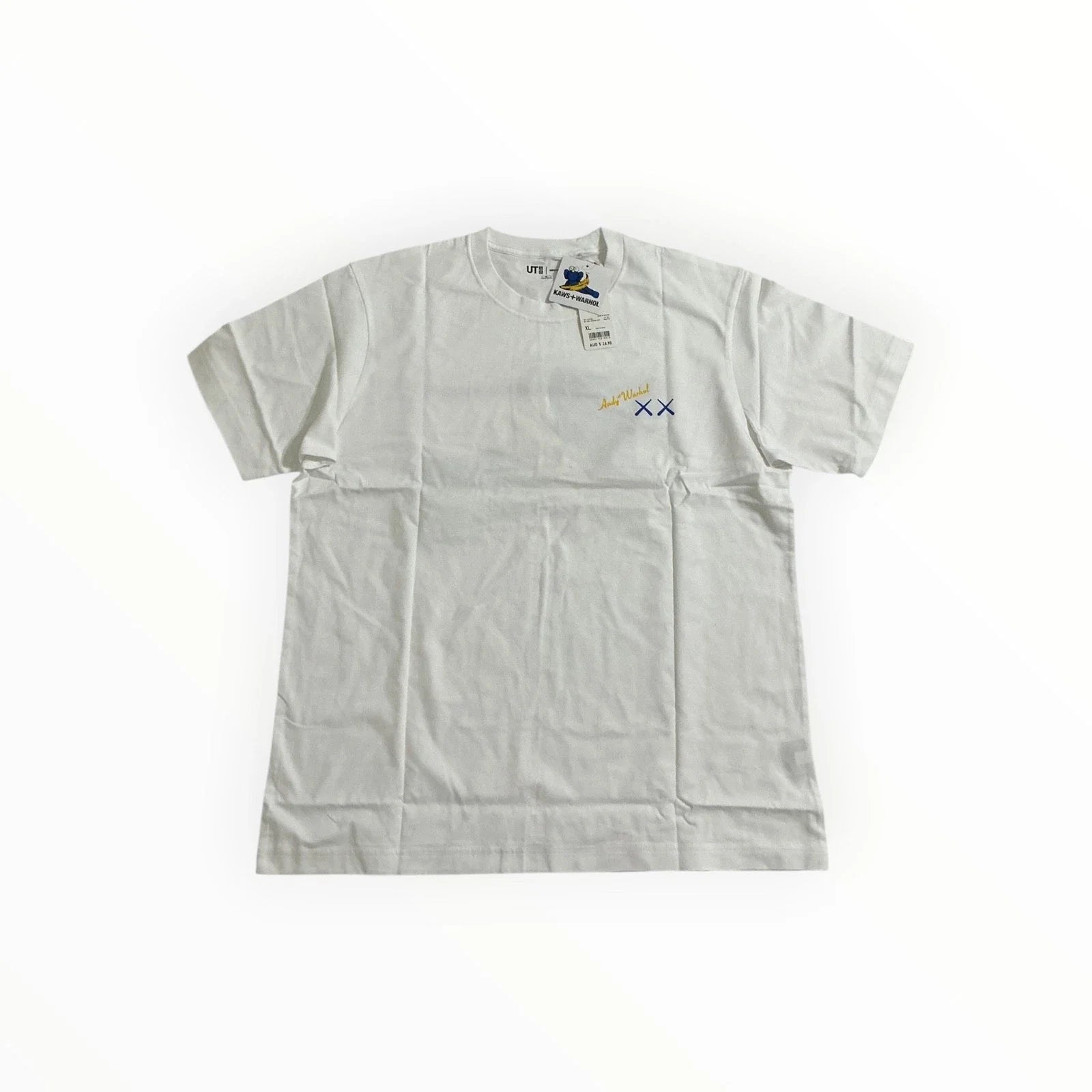 UNIQLO KAWS Warhol T Shirt White XL Graphic Pop Art Short Sleeve Tee Unisex T-shirt, Sweatshirt, Hoodie, Long Sleeve Tee - T-Shirt, Sweatshirt, Hoodie