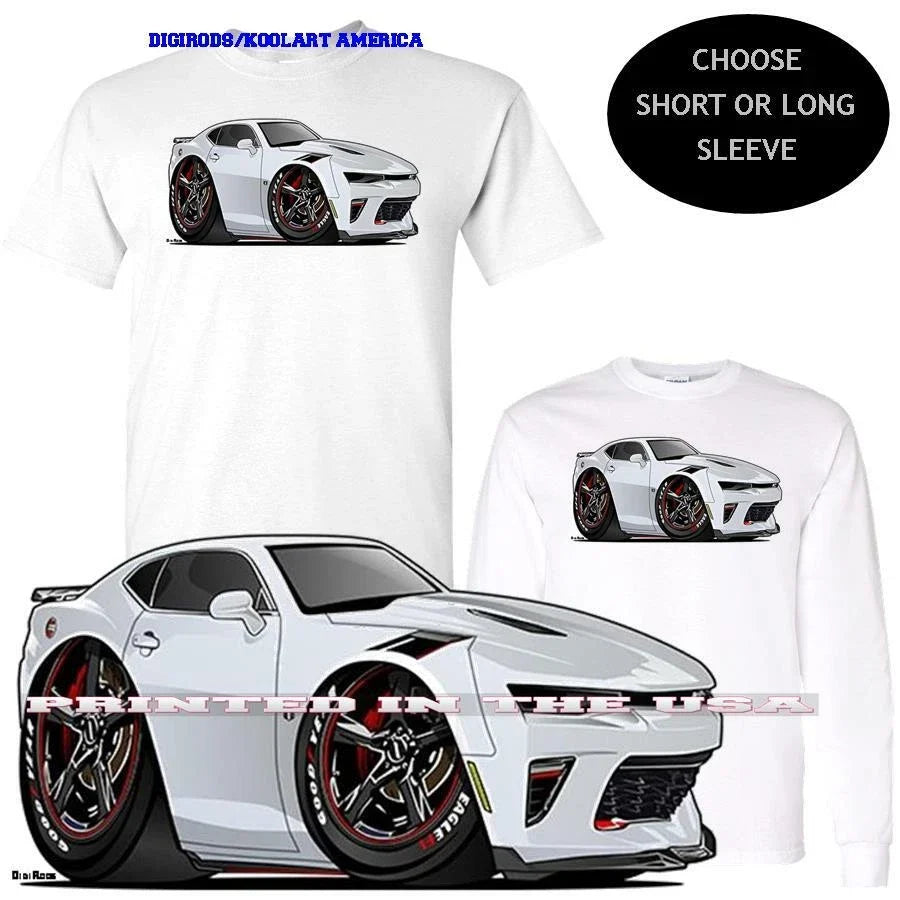 Chevrolet Chevy Camaro SS New Model DigiRods / Koolart Cartoon Car T Shirt Unisex T-shirt, Sweatshirt, Hoodie, Long Sleeve Tee - T-Shirt, Sweatshirt, Hoodie