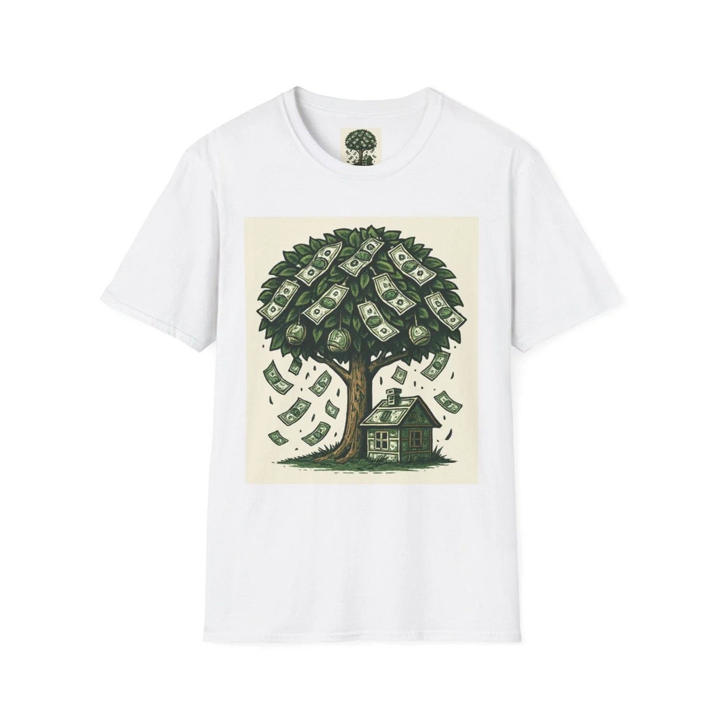 Money Tree Unisex Softstyle T-Shirt, Financial Freedom Gift, Eco-Friendly [...] Unisex T-shirt, Sweatshirt, Hoodie, Long Sleeve Tee - T-Shirt, Sweatshirt, Hoodie