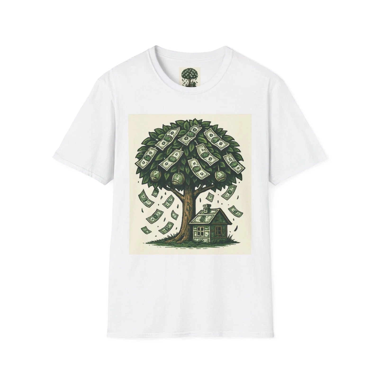 Money Tree Unisex Softstyle T-Shirt, Financial Freedom Gift, Eco-Friendly [...] Unisex T-shirt, Sweatshirt, Hoodie, Long Sleeve Tee - T-Shirt, Sweatshirt, Hoodie