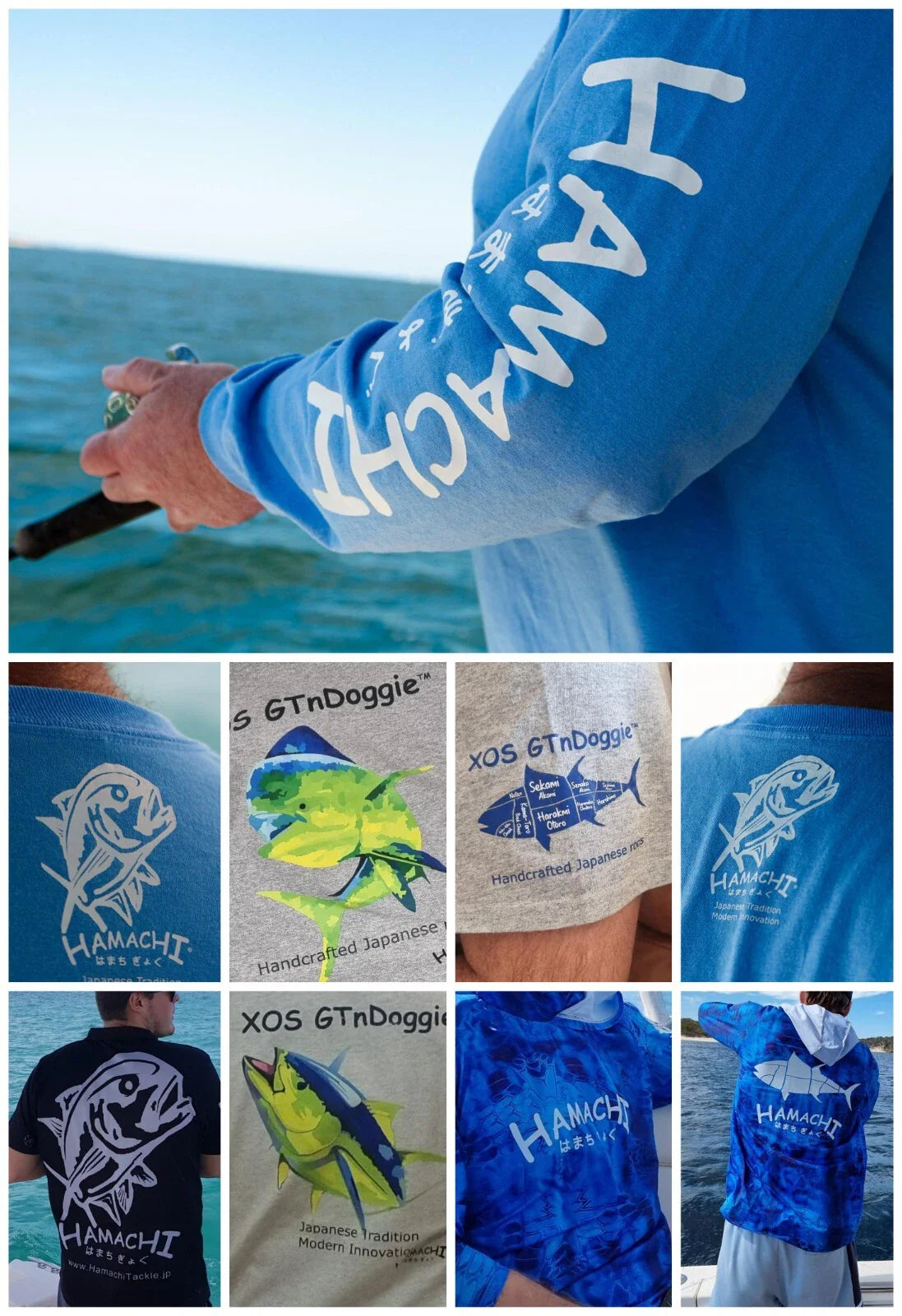 Hamachi Tackle Japan T-shirts & quick dry fishing shirts apparel Tee Tshirt sun Unisex T-shirt, Sweatshirt, Hoodie, Long Sleeve Tee - T-Shirt, Sweatshirt, Hoodie