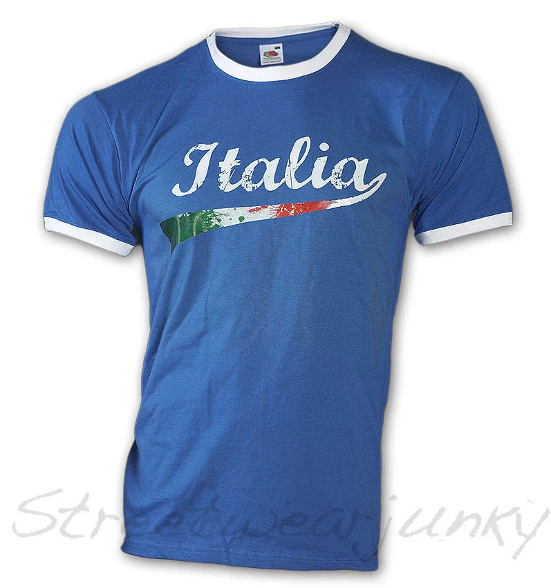 World Cup Soccer T-Shirt Retro Jersey Italy Championship Italia Soccer New S-XXL Unisex T-shirt, Sweatshirt, Hoodie, Long Sleeve Tee - T-Shirt, Sweatshirt, Hoodie