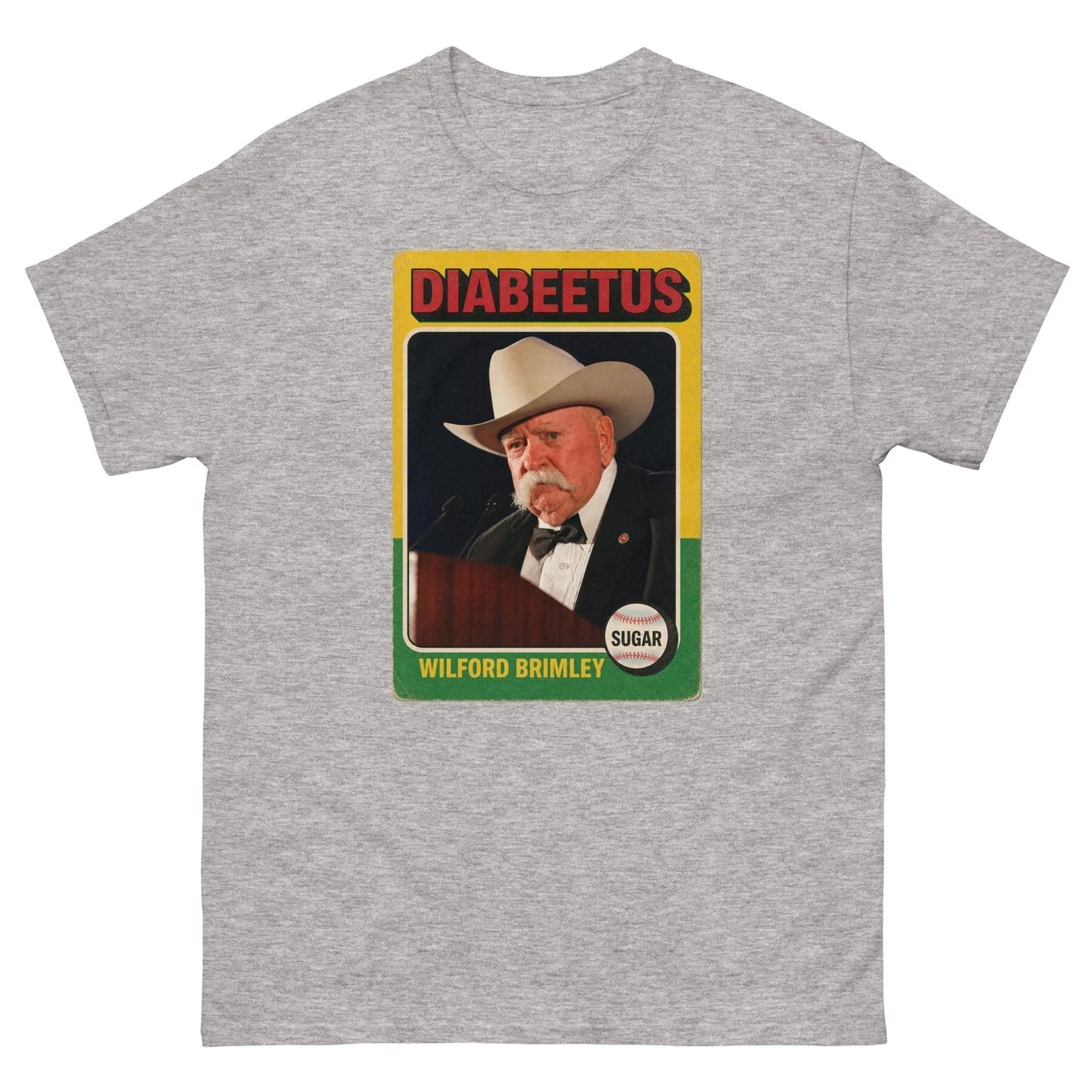 Wilford Brimley Diabeetus Vintage Card T Shirt Sugar Retro Tee Unisex T-shirt, Sweatshirt, Hoodie, Long Sleeve Tee - T-Shirt, Sweatshirt, Hoodie