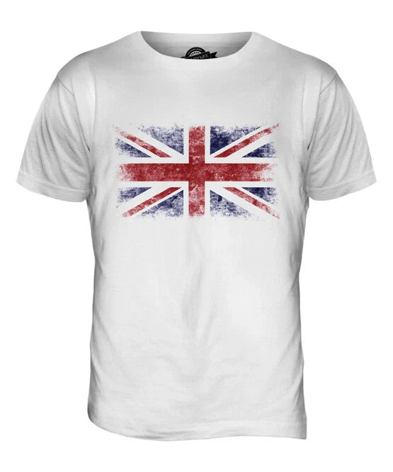UNION JACK DISTRESSED FLAG MENS T-SHIRT TOP UK GB GREAT BRITAIN UNITED KINGDOM Unisex T-shirt, Sweatshirt, Hoodie, Long Sleeve Tee - T-Shirt, Sweatshirt, Hoodie