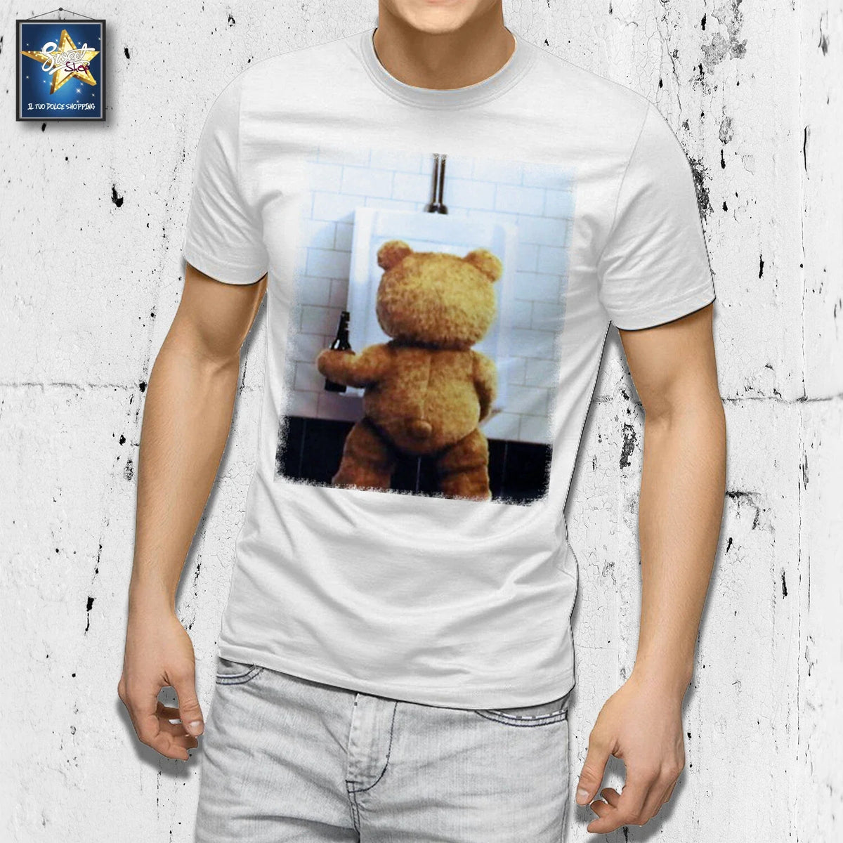 TED BEER BEAR MOVIE CUTE GIFT IDEA FASHION - Adult & Kids T-Shirts, Sweatshirts & Hoodies apparel design preview 1