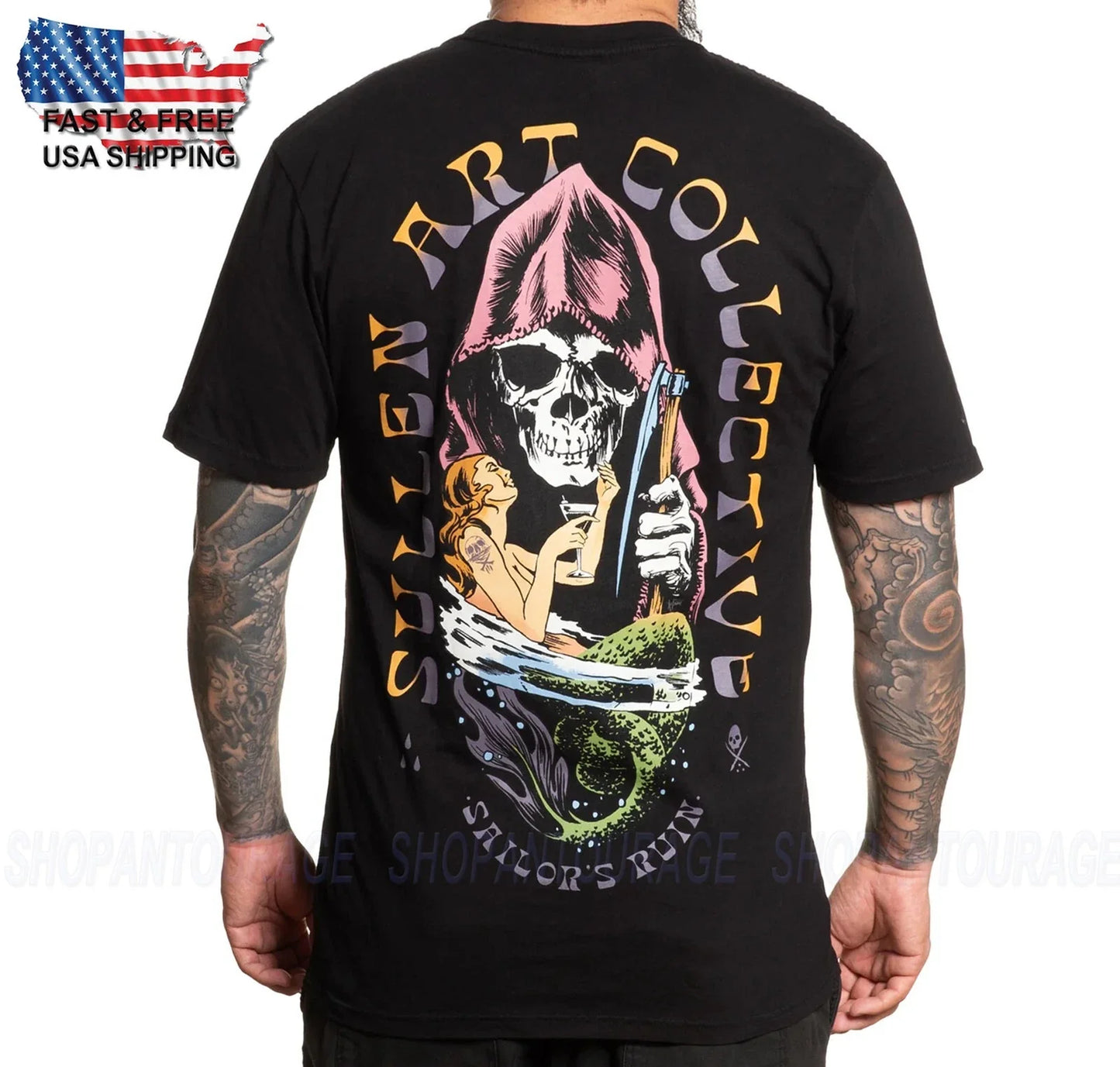 Sullen Art Collective Swimming Premium Fit SCM6313 Short Sleeve T-shirt For Men Unisex T-shirt, Sweatshirt, Hoodie, Long Sleeve Tee - T-Shirt, Sweatshirt, Hoodie