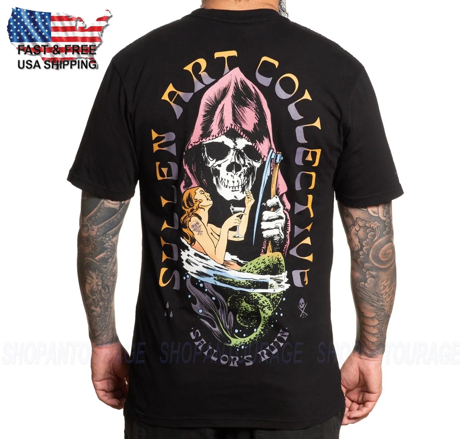 Sullen Art Collective Swimming Premium Fit SCM6313 Short Sleeve T-shirt For Men Unisex T-shirt, Sweatshirt, Hoodie, Long Sleeve Tee - T-Shirt, Sweatshirt, Hoodie