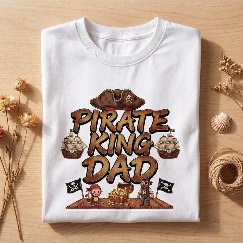 Pirate King Dad Shirt, Anime Pirate Father Gift, Father's Day T-Shirt Gift S-4XL Unisex T-shirt, Sweatshirt, Hoodie, Long Sleeve Tee - T-Shirt, Sweatshirt, Hoodie