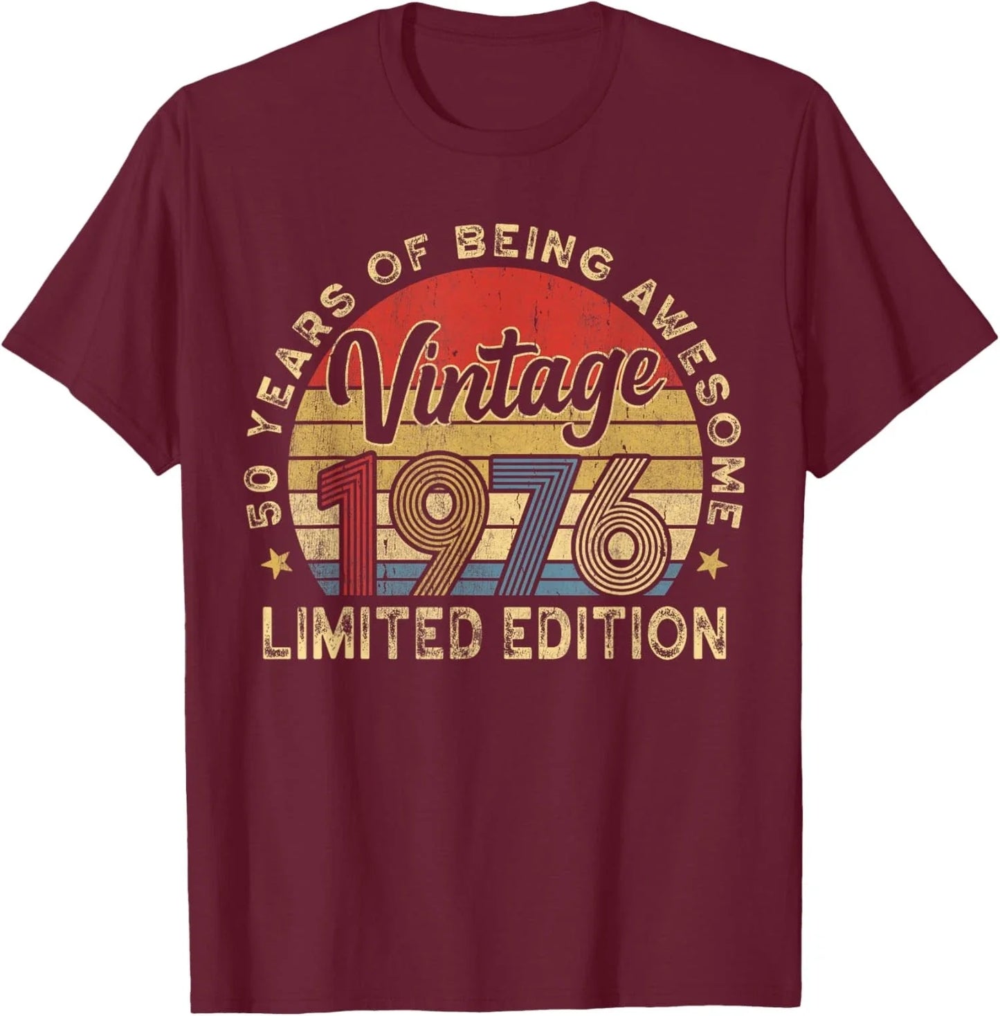 Retro 50th Birthday 1976 50 Year Old Birthday Party Unisex T-Shirt Unisex T-shirt, Sweatshirt, Hoodie, Long Sleeve Tee - T-Shirt, Sweatshirt, Hoodie