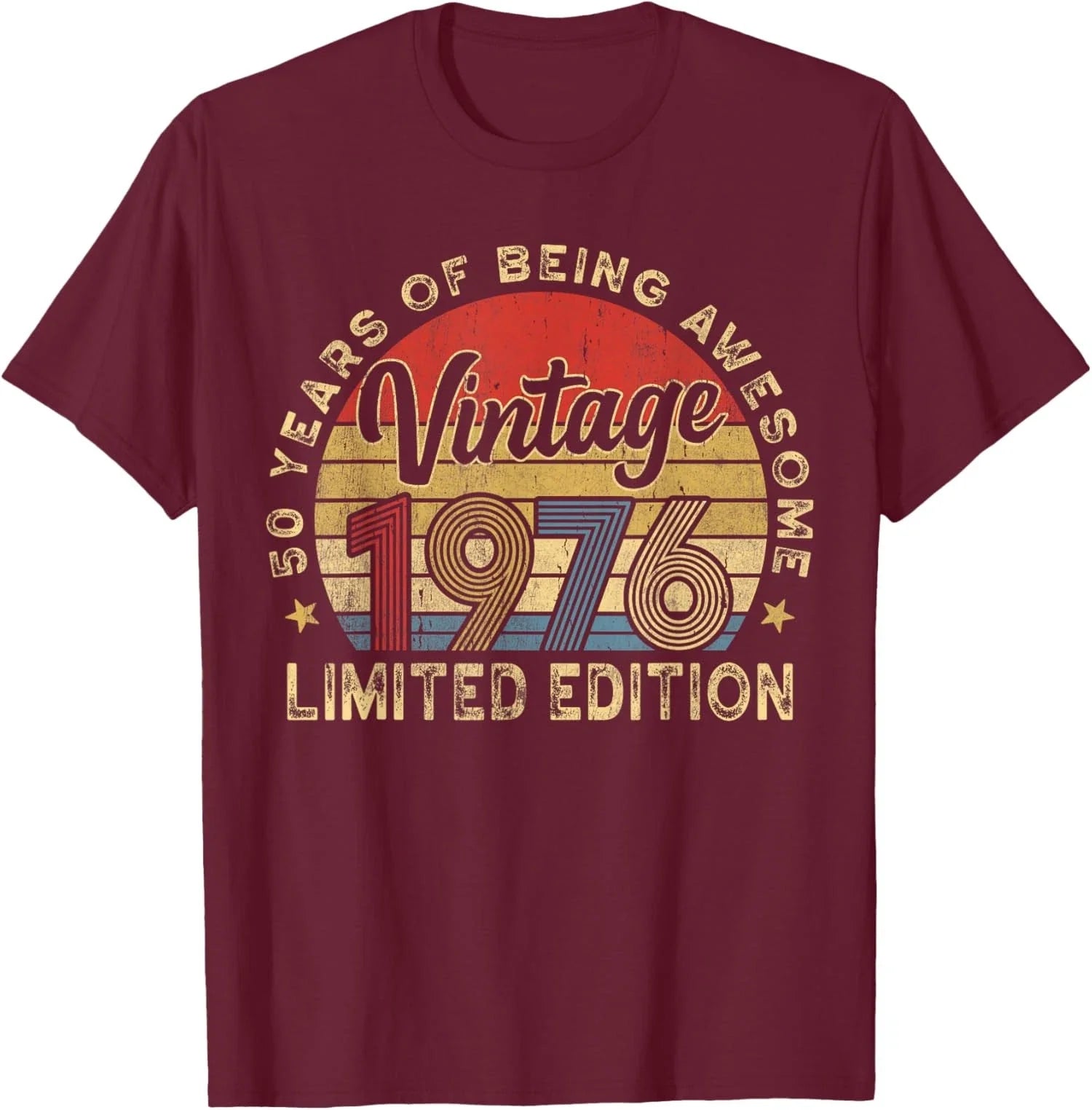 Retro 50th Birthday 1976 50 Year Old Birthday Party Unisex T-Shirt Unisex T-shirt, Sweatshirt, Hoodie, Long Sleeve Tee - T-Shirt, Sweatshirt, Hoodie