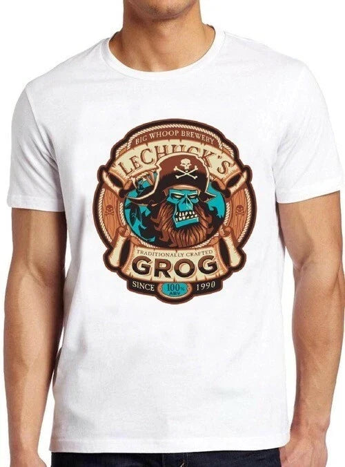 Grog Ghost Pirate Monkey Island Lechuck's Brewery Cool Gift Tee T Shirt 2155 Unisex T-shirt, Sweatshirt, Hoodie, Long Sleeve Tee - T-Shirt, Sweatshirt, Hoodie