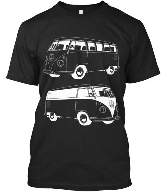 Hippy Bus T-Shirt Made in the USA Size S to 5XL Unisex T-shirt, Sweatshirt, Hoodie, Long Sleeve Tee - T-Shirt, Sweatshirt, Hoodie