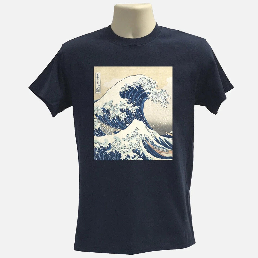 Houkusai wave Tee, Japanese t-shirt, Graphic Tee, Japanese art print, Clothing Unisex T-shirt, Sweatshirt, Hoodie, Long Sleeve Tee - T-Shirt, Sweatshirt, Hoodie