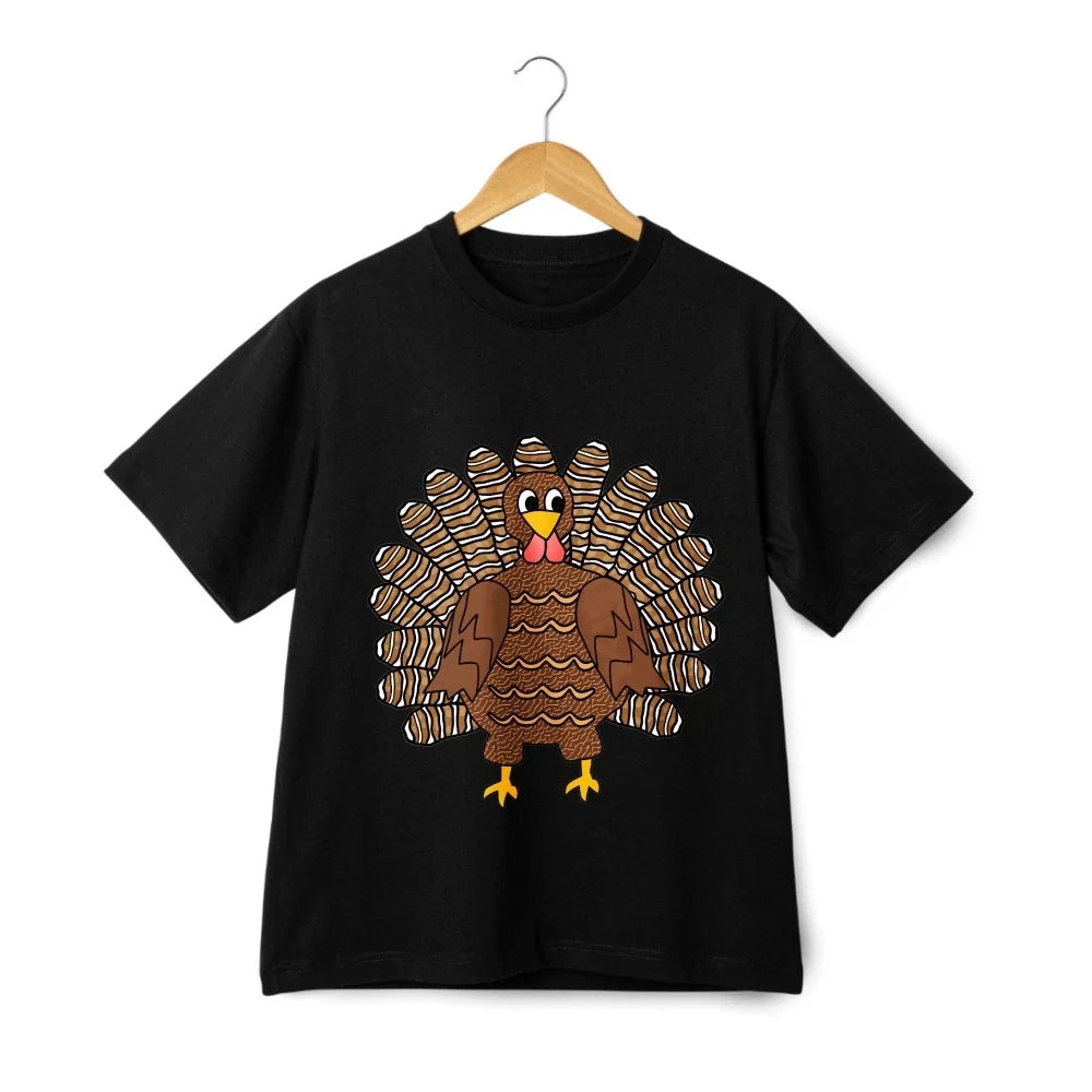Thanksgiving Funny Turkey Unisex Casual T-Shirt|cartoon Holiday Graphic Tee Unisex T-shirt, Sweatshirt, Hoodie, Long Sleeve Tee - T-Shirt, Sweatshirt, Hoodie