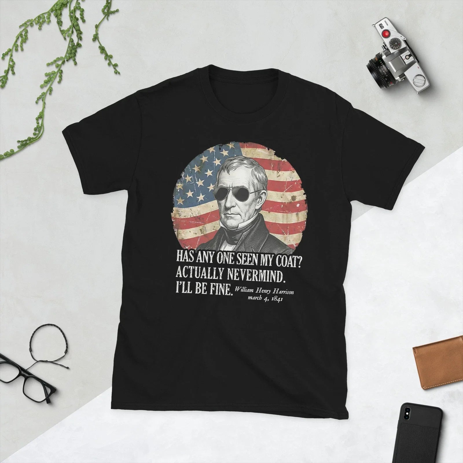has Anyone seen My Coat William Henry Harrison Funny Quote T-Shirt Unisex T-shirt, Sweatshirt, Hoodie, Long Sleeve Tee - T-Shirt, Sweatshirt, Hoodie