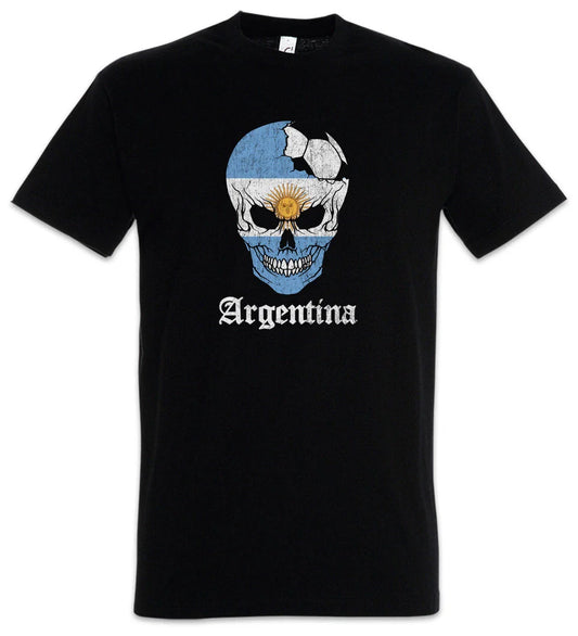 Argentina Football Skull I T-Shirt argentinean Soccer Flag World Championship Unisex T-shirt, Sweatshirt, Hoodie, Long Sleeve Tee - T-Shirt, Sweatshirt, Hoodie