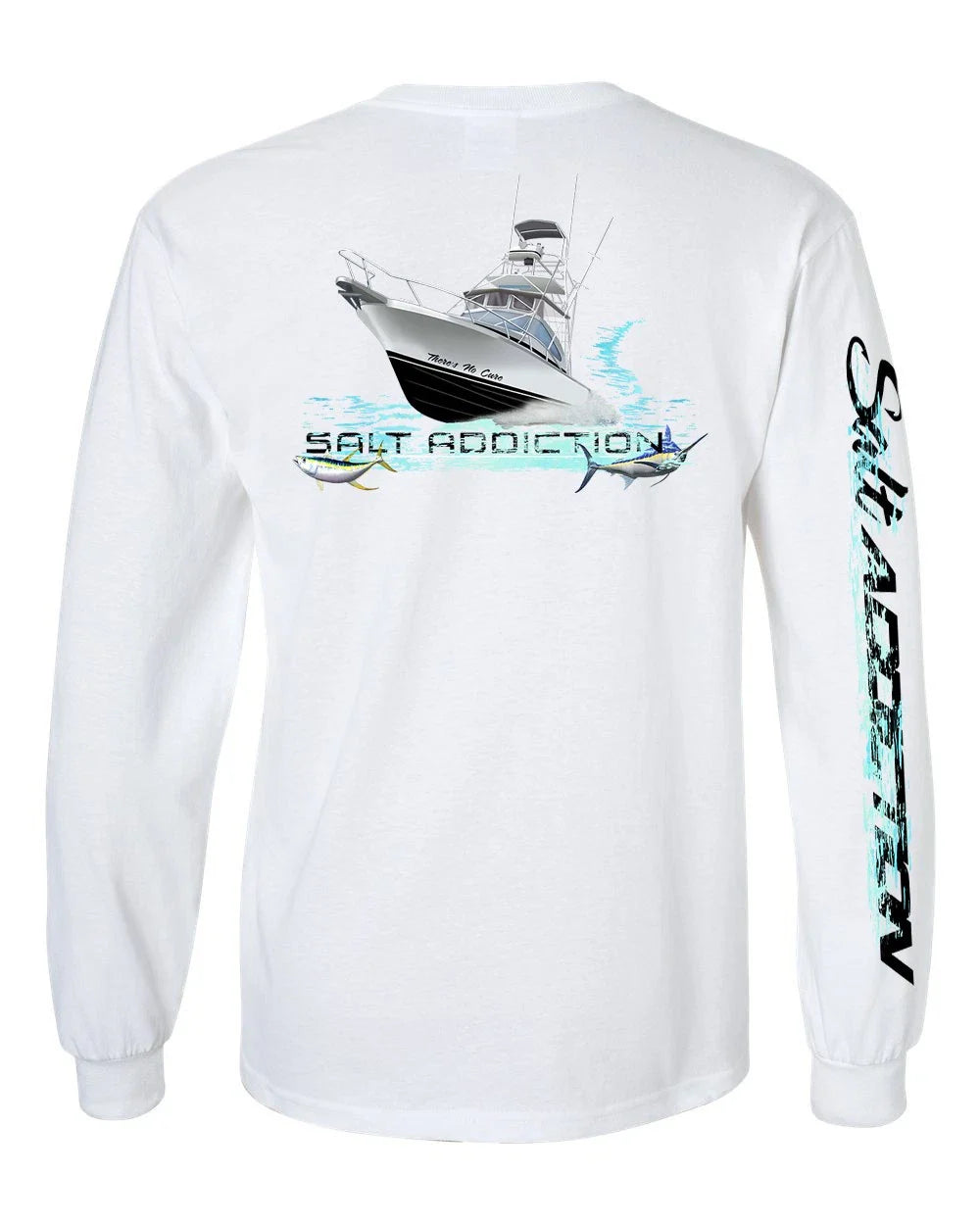 Salt Addiction Saltwater Fishing Long Sleeve T Shirt Cotton ocean trolling Unisex T-shirt, Sweatshirt, Hoodie, Long Sleeve Tee - T-Shirt, Sweatshirt, Hoodie