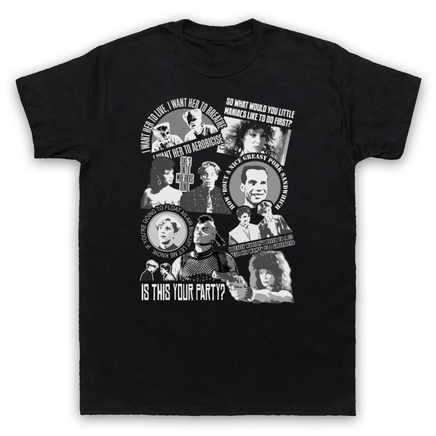 WEIRD SCIENCE 80s SPOILER UNOFFICIAL SCI FI COMEDY FILM MENS & WOMENS T-SHIRT Unisex T-shirt, Sweatshirt, Hoodie, Long Sleeve Tee - T-Shirt, Sweatshirt, Hoodie