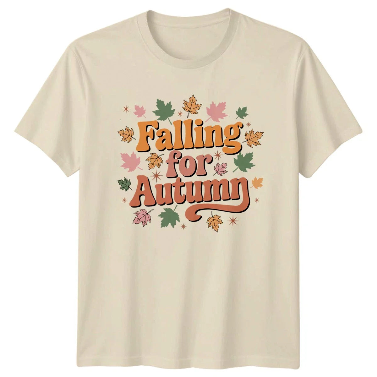 Falling For Autumn T-Shirt Fall Season Typography Unisex T-shirt, Sweatshirt, Hoodie, Long Sleeve Tee - T-Shirt, Sweatshirt, Hoodie