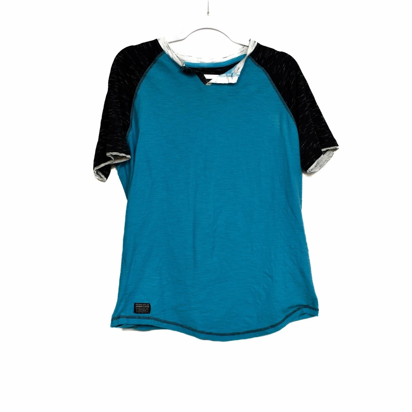 Modern Culture Mens Blue Black T-Shirt Short Sleeve Cotton Colorblock Size L Unisex T-shirt, Sweatshirt, Hoodie, Long Sleeve Tee - T-Shirt, Sweatshirt, Hoodie