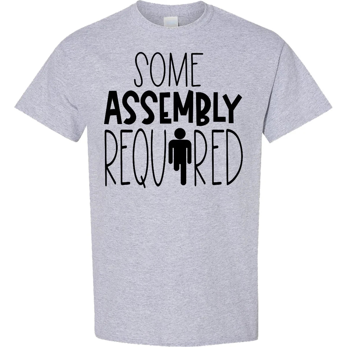 Inktastic Some Assembly Required Right Leg Amputee T-Shirt Prosthetic Survivor Unisex T-shirt, Sweatshirt, Hoodie, Long Sleeve Tee - T-Shirt, Sweatshirt, Hoodie