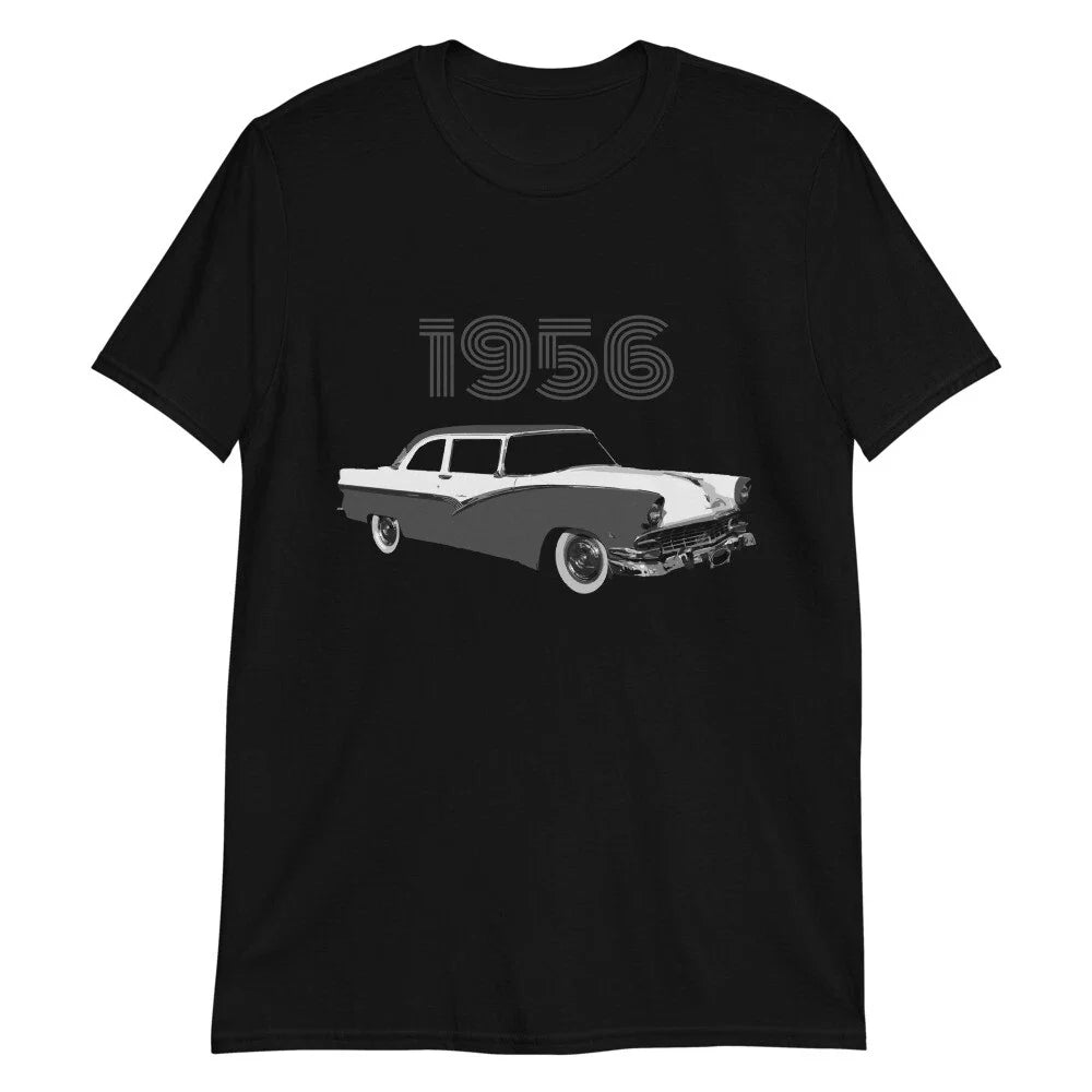 1956 Ford Fairlane Antique Car Short-Sleeve T-Shirt Unisex T-shirt, Sweatshirt, Hoodie, Long Sleeve Tee - T-Shirt, Sweatshirt, Hoodie