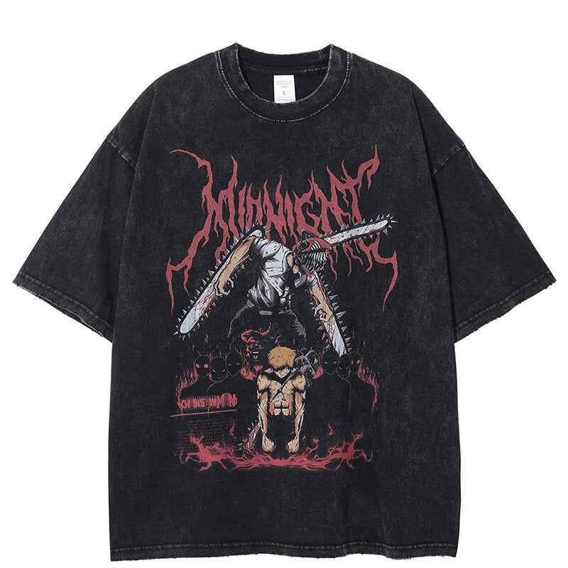 Chainsaw Man anime cosplay T-shirt shirt undershirt black cotton cotton Unisex T-shirt, Sweatshirt, Hoodie, Long Sleeve Tee - T-Shirt, Sweatshirt, Hoodie