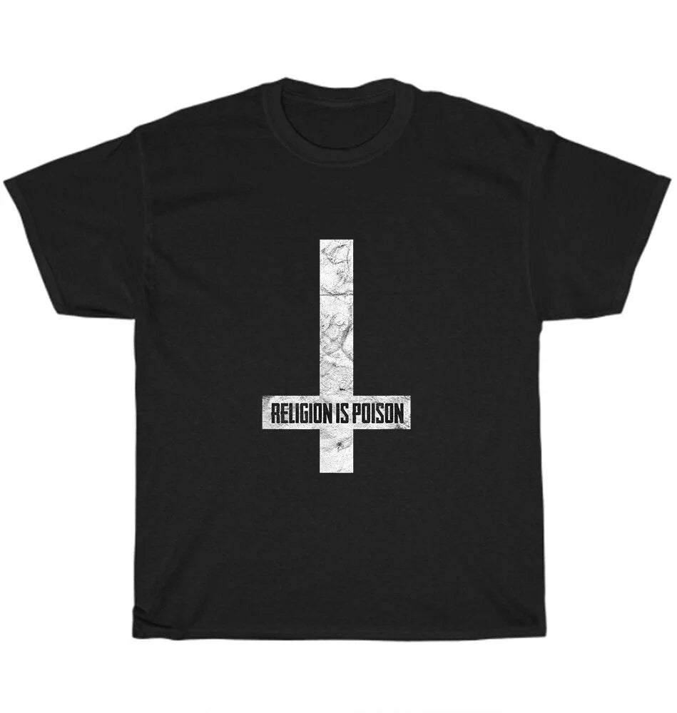 Antichrist Grunge Religion Is Poison Atheist Occult Gothic T-Shirt Unisex Gift Unisex T-shirt, Sweatshirt, Hoodie, Long Sleeve Tee - T-Shirt, Sweatshirt, Hoodie