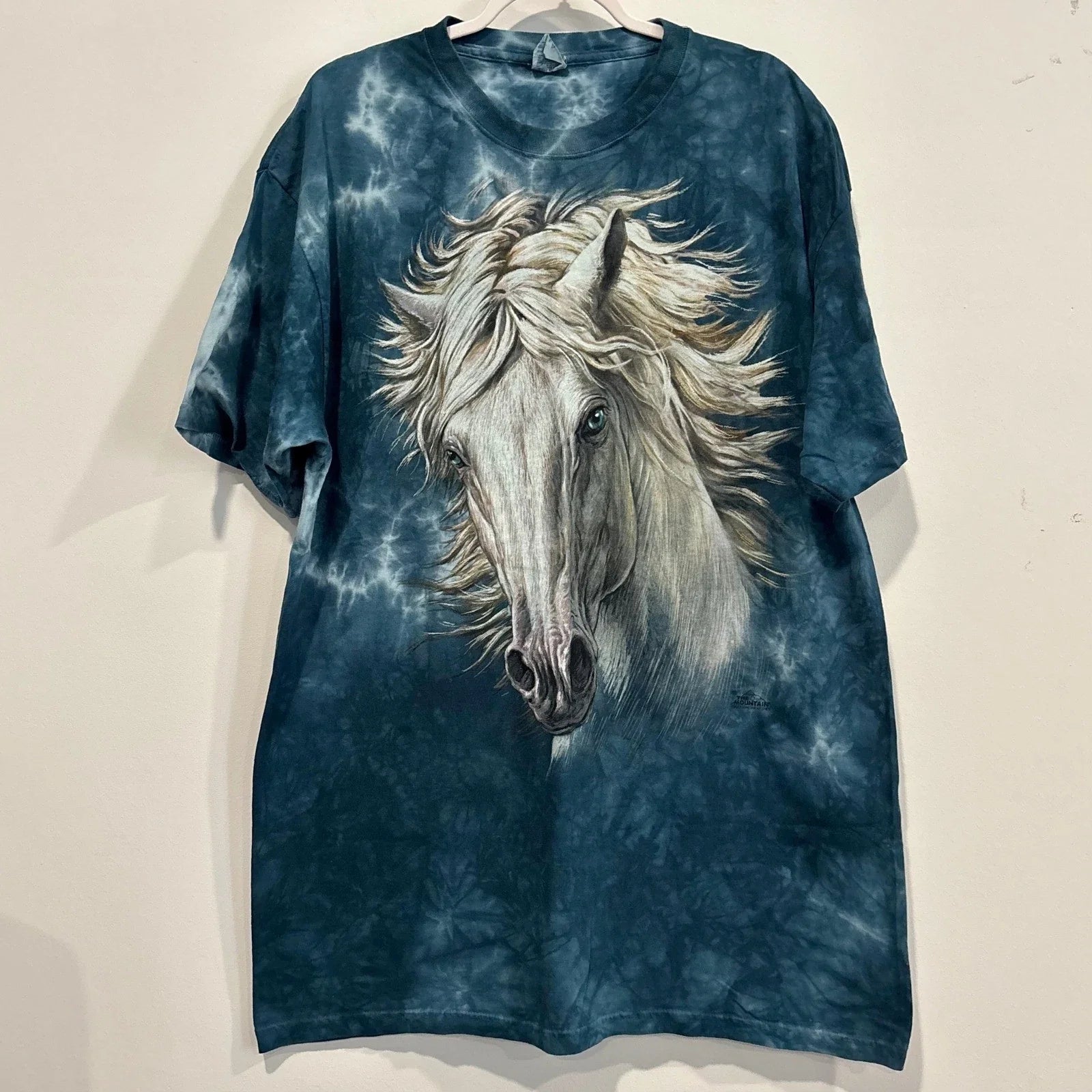 The Mountain Dimitar Neshev Mens Shirt 2XL Horse Graphic Tie Dye Hippie 20184 Unisex T-shirt, Sweatshirt, Hoodie, Long Sleeve Tee - T-Shirt, Sweatshirt, Hoodie