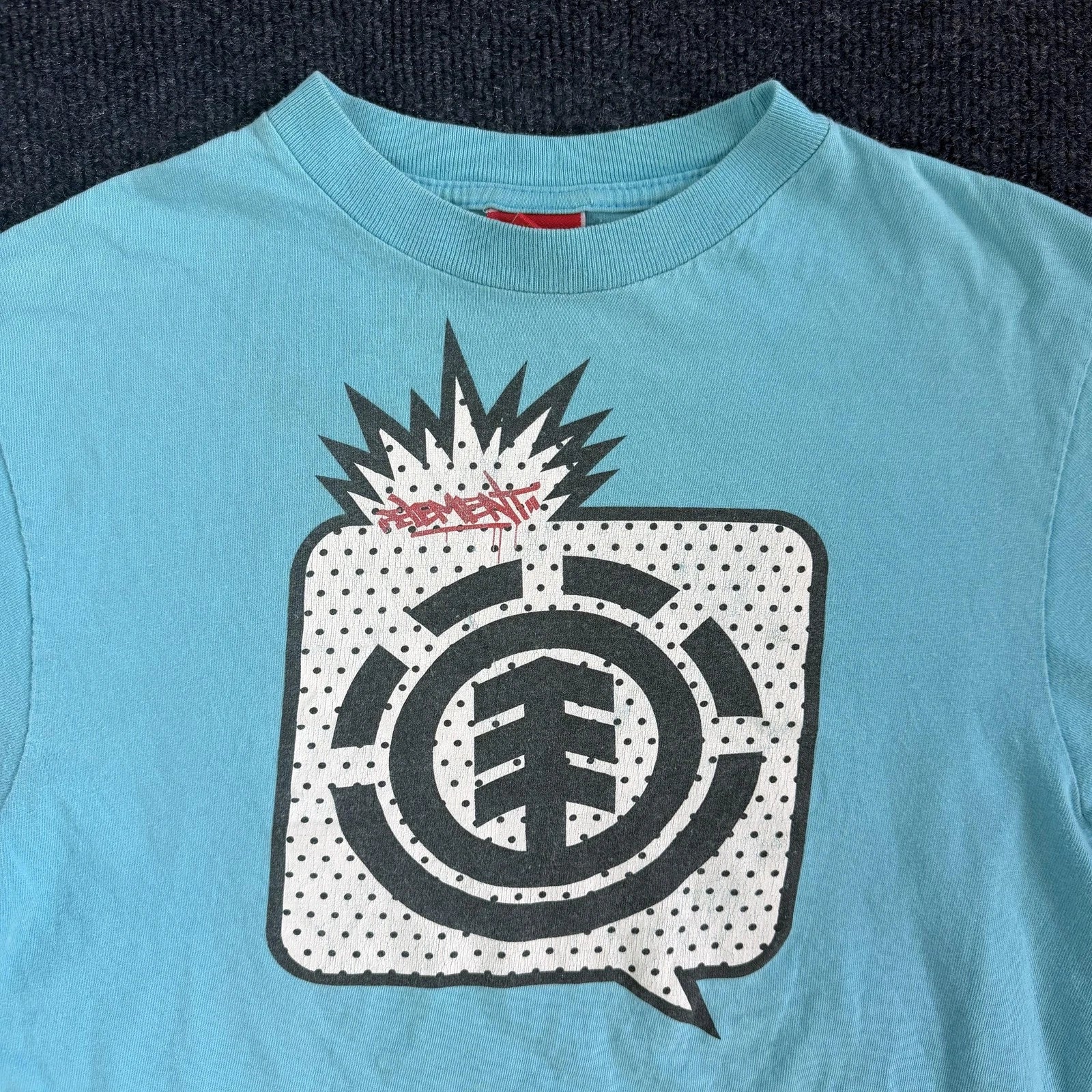 Y2K Element Shirt Mens Small Blue Logo Graphic Skateboard Streetwear Tee T-Shirt Unisex T-shirt, Sweatshirt, Hoodie, Long Sleeve Tee - T-Shirt, Sweatshirt, Hoodie