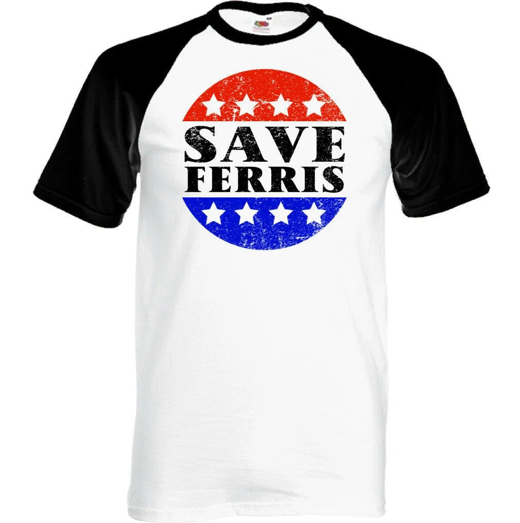 Ferris Bueller Day Off T-Shirt Save Ferris Mens Retro Movie 80's Distressed Unisex T-shirt, Sweatshirt, Hoodie, Long Sleeve Tee - T-Shirt, Sweatshirt, Hoodie