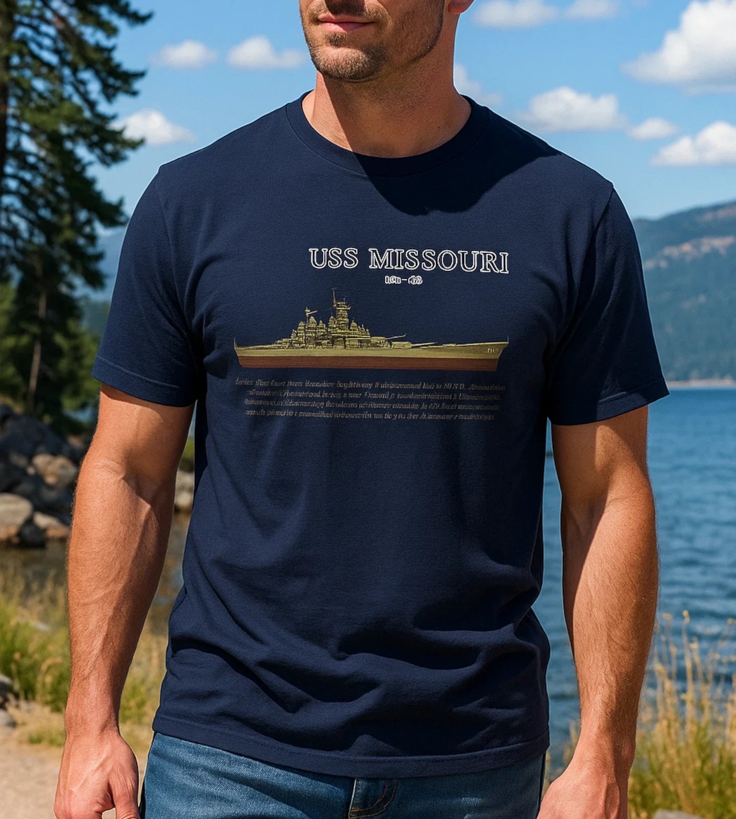 USS Missouri Unisex Softstyle T-Shirt | Vintage Navy Ship Tee, Veteran gift Unisex T-shirt, Sweatshirt, Hoodie, Long Sleeve Tee - T-Shirt, Sweatshirt, Hoodie
