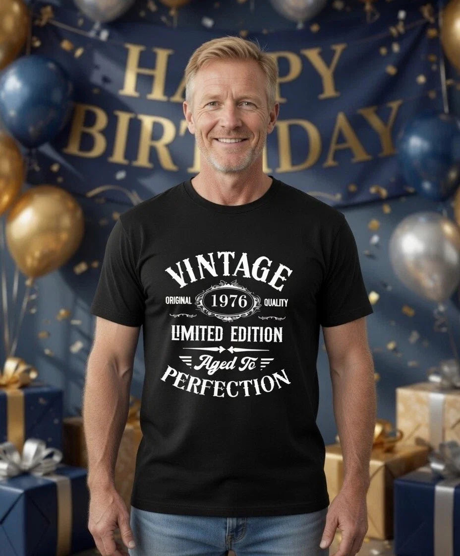 1976 Limited Edition Retro T-Shirt, 50th Birthday Gift, Classic Unisex Tee .. Unisex T-shirt, Sweatshirt, Hoodie, Long Sleeve Tee - T-Shirt, Sweatshirt, Hoodie