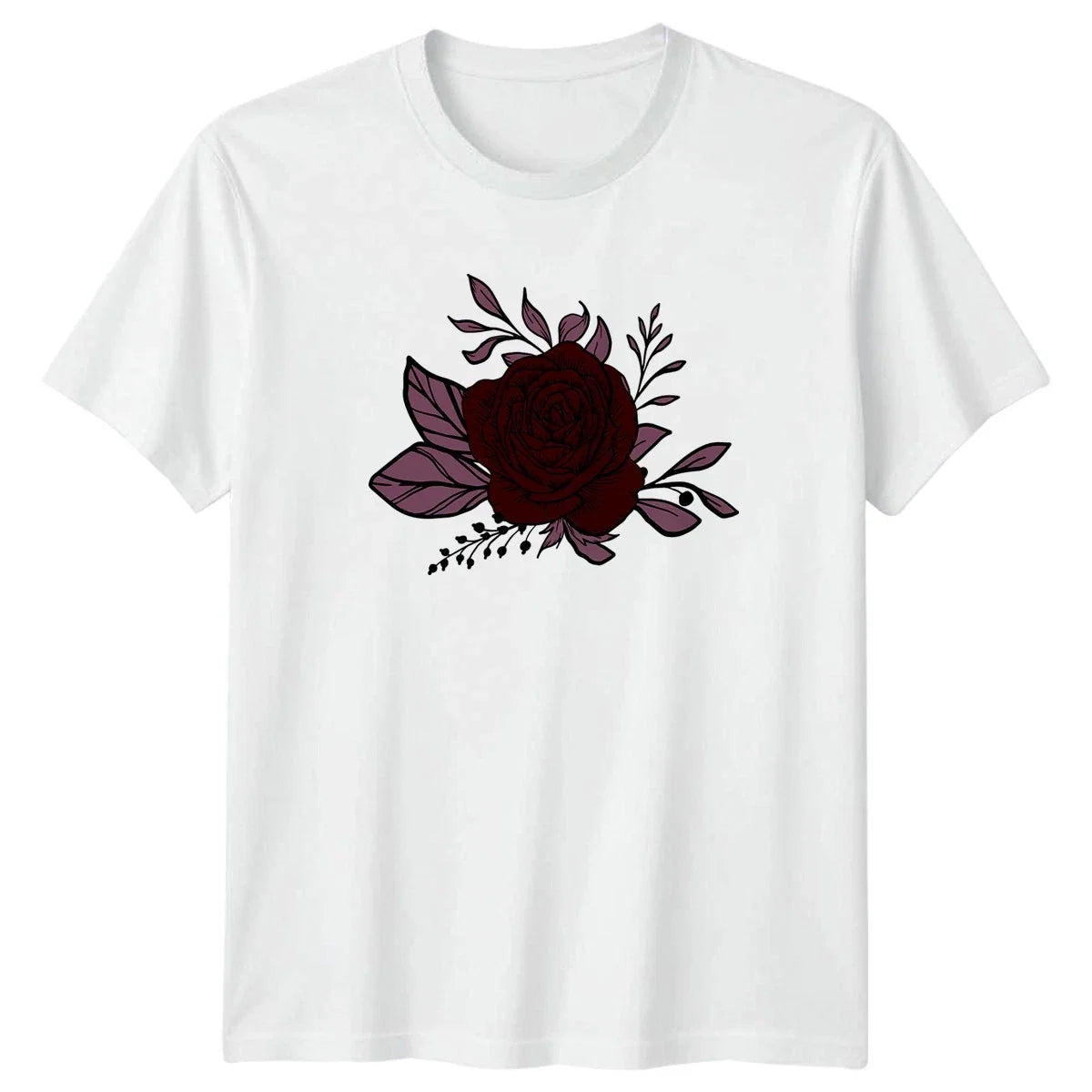 Dark Rose Womens T-Shirt Spooky Goth Floral 2026 Birthday Gift For Her Unisex T-shirt, Sweatshirt, Hoodie, Long Sleeve Tee - T-Shirt, Sweatshirt, Hoodie