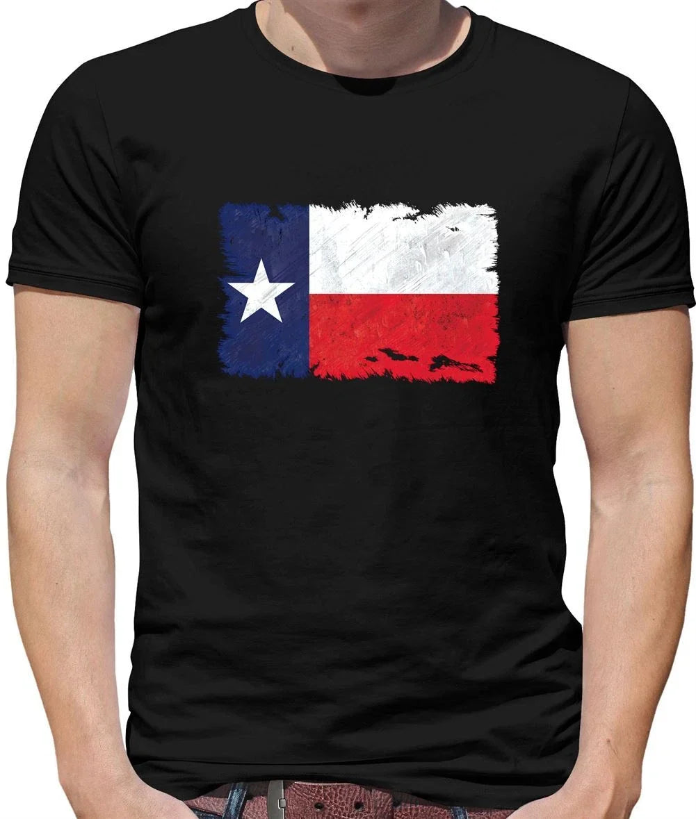 Texas Grunge Style Flag - Mens T-Shirt - State Country Love Born Unisex T-shirt, Sweatshirt, Hoodie, Long Sleeve Tee - T-Shirt, Sweatshirt, Hoodie