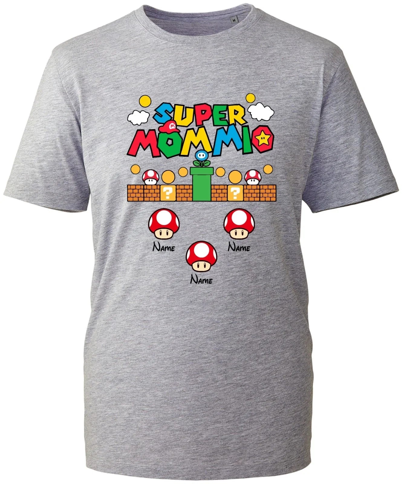 Custom Super Mummio Retro Gaming T-Shirt | Personalized Mother's Day Gift Top Unisex T-shirt, Sweatshirt, Hoodie, Long Sleeve Tee - T-Shirt, Sweatshirt, Hoodie