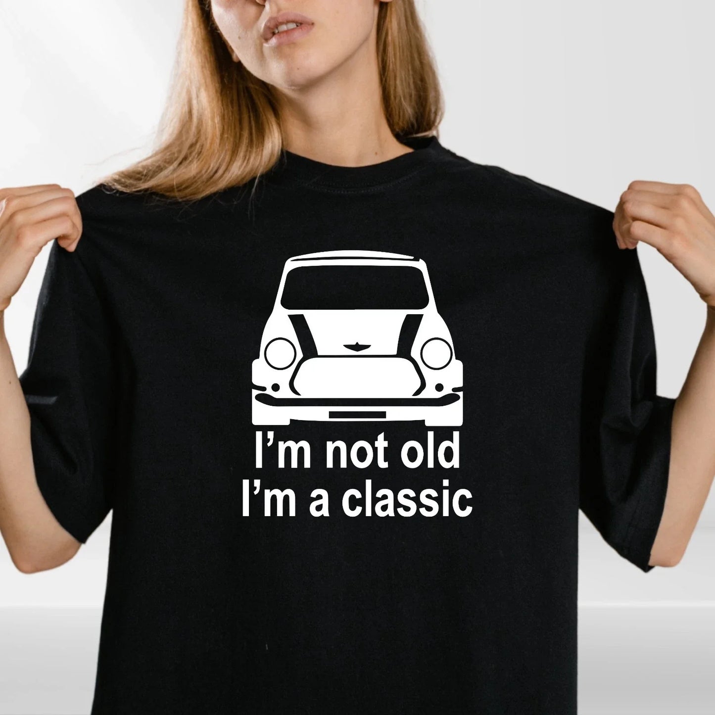 Classic Mini T-Shirt Retro Car Enthusiast Gift Unisex Cotton Tee UK Unisex T-shirt, Sweatshirt, Hoodie, Long Sleeve Tee - T-Shirt, Sweatshirt, Hoodie