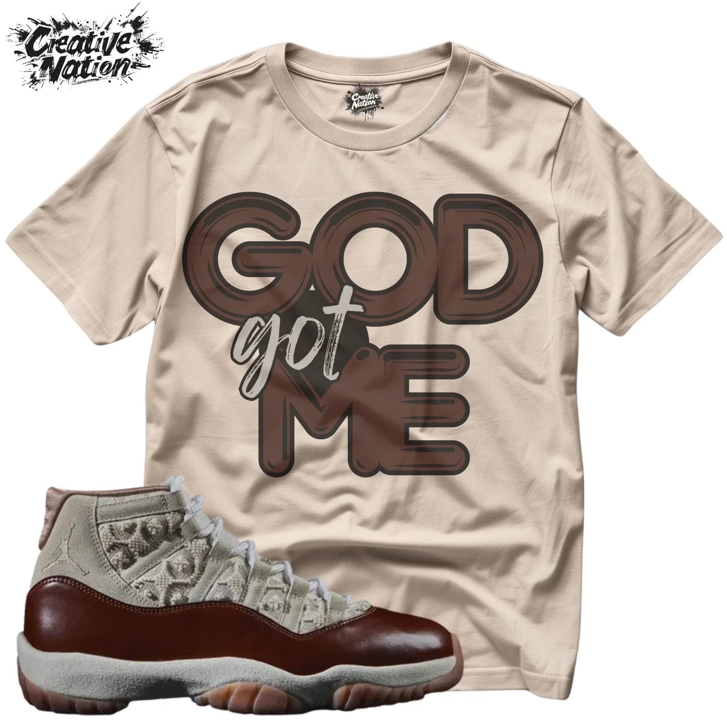 Shirt To Match 11 H-Town Unisex Tee Sneaker Shirt GOD Got Me Shirt Sneaker Tee Unisex T-shirt, Sweatshirt, Hoodie, Long Sleeve Tee - T-Shirt, Sweatshirt, Hoodie
