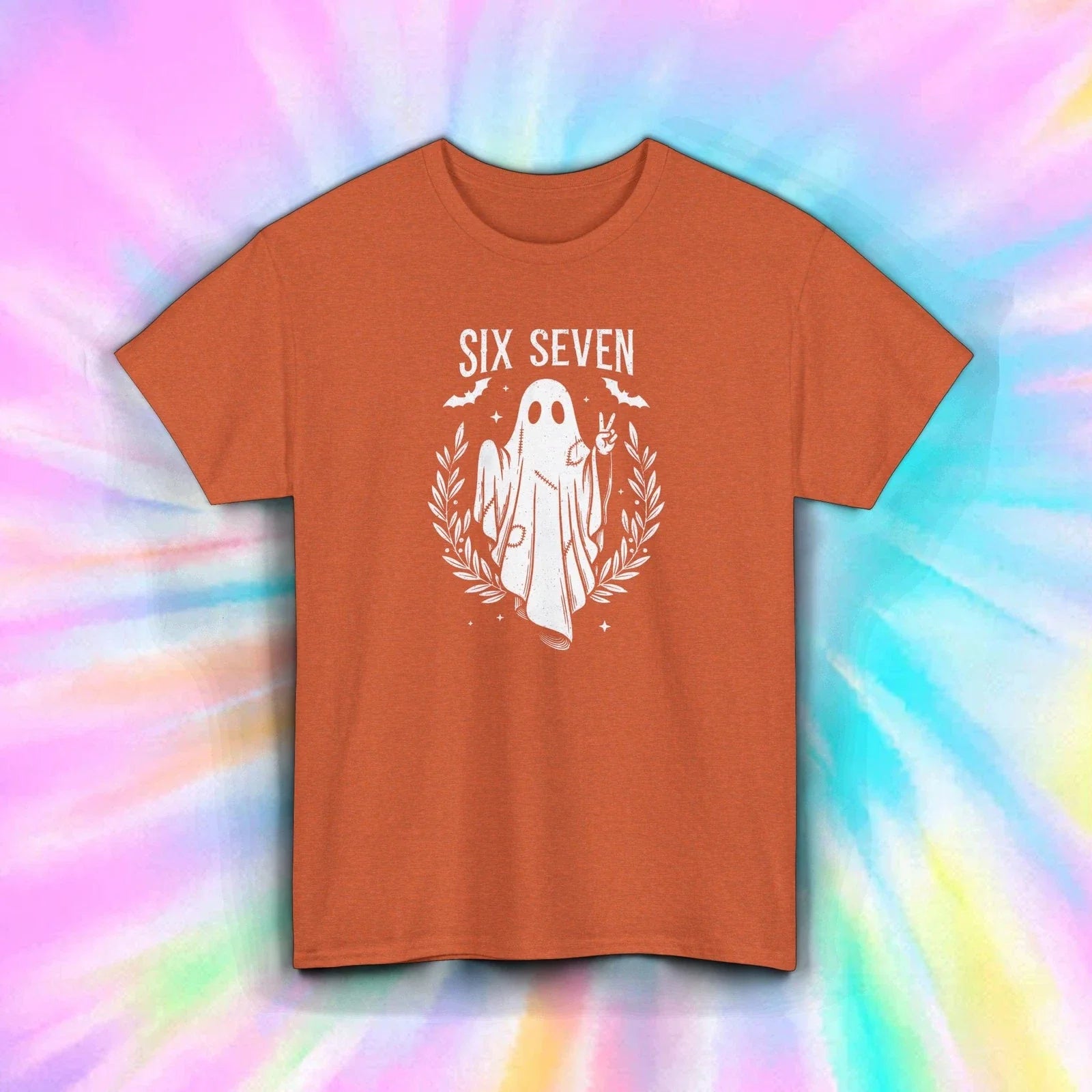 Six Seven Ghost Shirt | Funny Halloween Spooky Spirit Graphic Tee S-5XL Unisex T-shirt, Sweatshirt, Hoodie, Long Sleeve Tee - T-Shirt, Sweatshirt, Hoodie