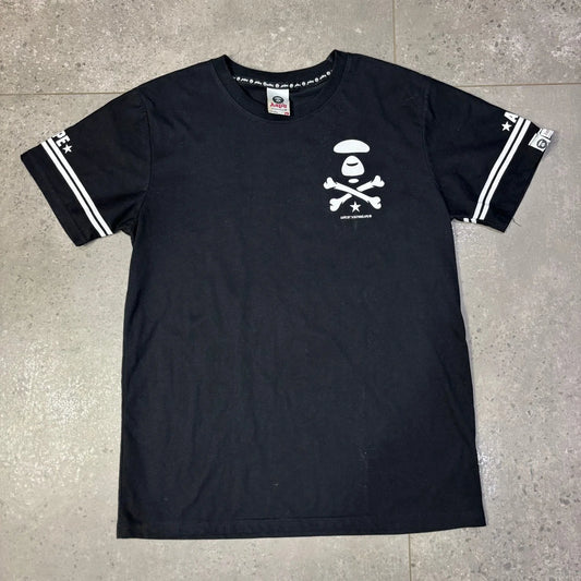 AAPE T-Shirt Men's XL Black Graphic Print Logo Skull Football Jersey Style Unisex T-shirt, Sweatshirt, Hoodie, Long Sleeve Tee - T-Shirt, Sweatshirt, Hoodie
