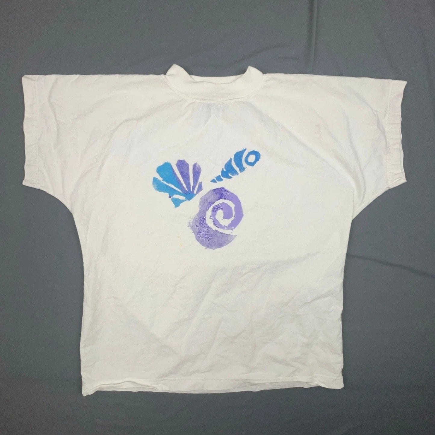 Vintage Seashell Graphic Tee Medium 90s SK Sport USA Coastal Aesthetic Shirt Unisex T-shirt, Sweatshirt, Hoodie, Long Sleeve Tee - T-Shirt, Sweatshirt, Hoodie