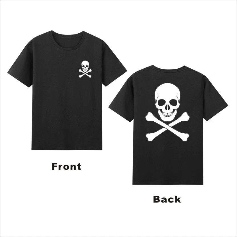 Skull and Crossbones Pocket Design Gothic T-Shirt Unisex T-shirt, Sweatshirt, Hoodie, Long Sleeve Tee - T-Shirt, Sweatshirt, Hoodie