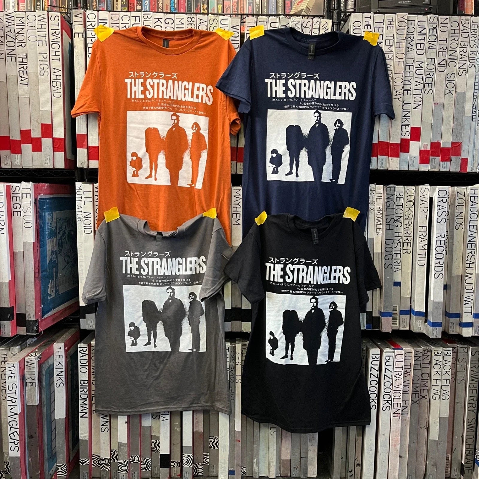 Stranglers T-Shirt S-2X Unisex (Screen Printed) Unisex T-shirt, Sweatshirt, Hoodie, Long Sleeve Tee - T-Shirt, Sweatshirt, Hoodie