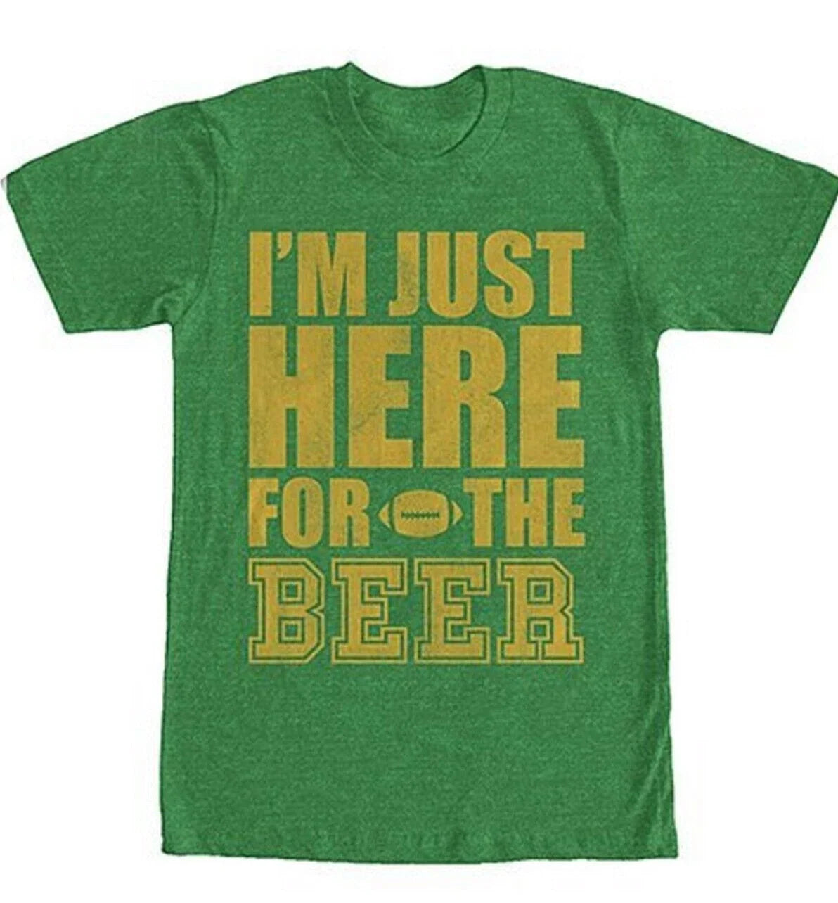 I'm Just Here for the Beer Football Mens Sz XL Chin - Adult & Kids T-Shirts, Sweatshirts & Hoodies apparel design preview 1