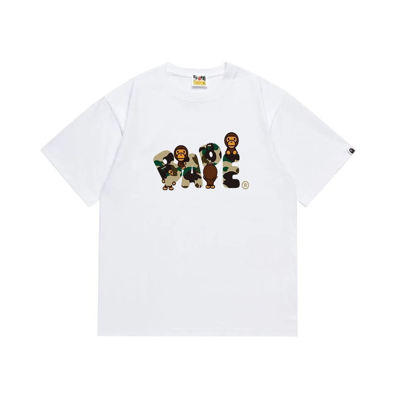 A Bathing Ape tshirt Bape tee White/Black S/M/L/XL/XXL New Unisex T-shirt, Sweatshirt, Hoodie, Long Sleeve Tee - T-Shirt, Sweatshirt, Hoodie