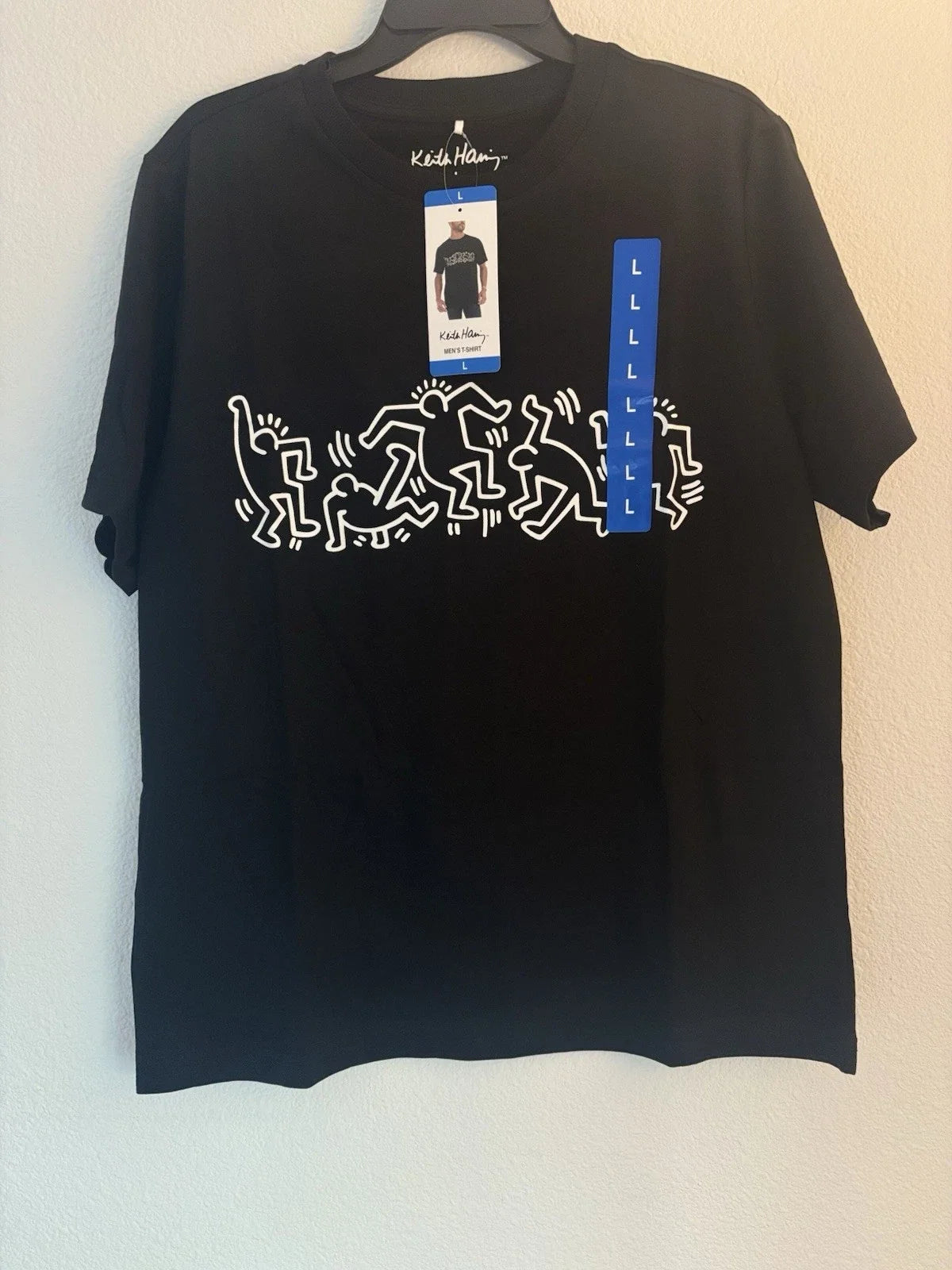Keith Haring Graphic Tee Shirt Mens Large Black Cotton NWT Unisex T-shirt, Sweatshirt, Hoodie, Long Sleeve Tee - T-Shirt, Sweatshirt, Hoodie